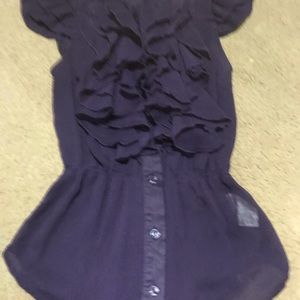 Very purple and cute blouse!